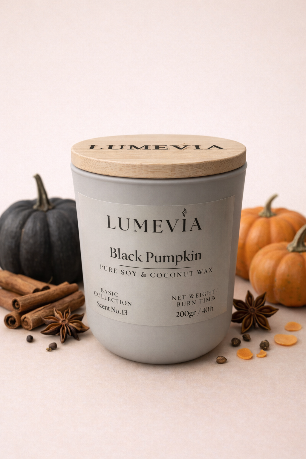 Candle Black Pumpkin