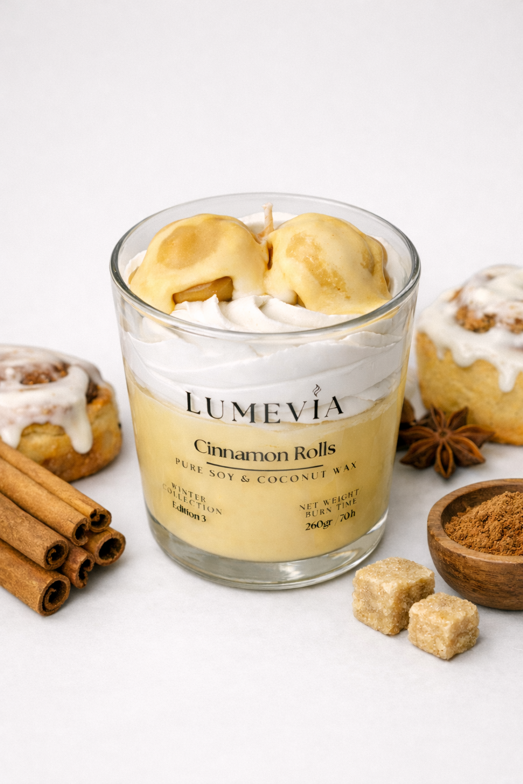 Candle Cinnamon Rolls